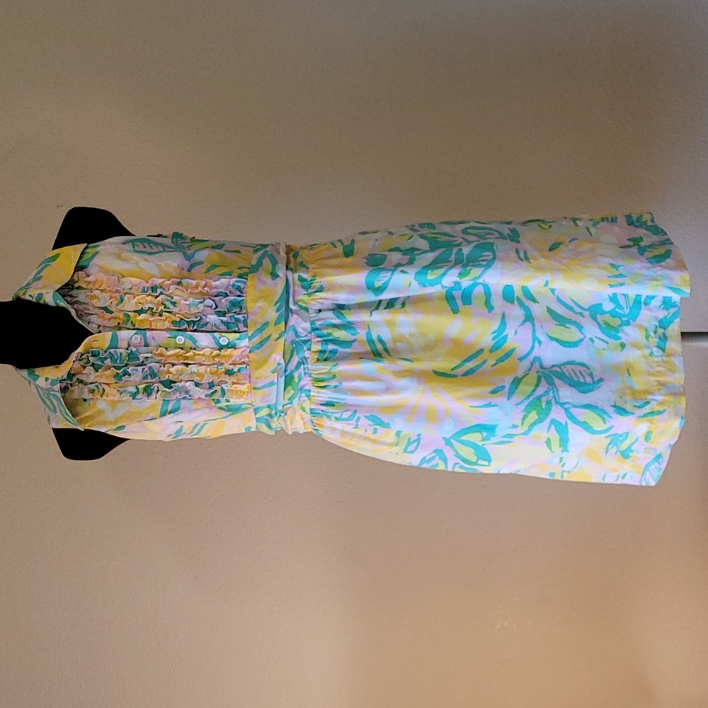 Lilly Pulitzer Pastel Floral Sleeveless Dress Size 8